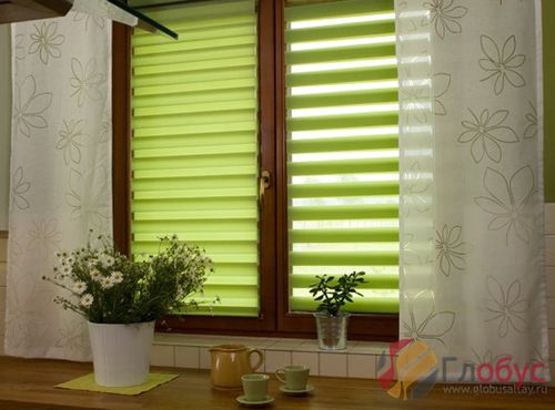 Рулонные шторы "зебра"